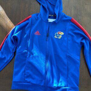 KU Jayhawks Adidas Full Zip Hoodie